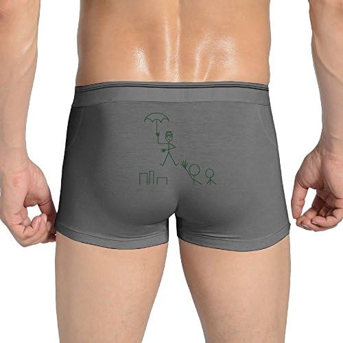 Tianshui customised Elastic Close-Fitting Nanny Mary Poppins Flying Umbrella Scene Knickers Ash XL For Men