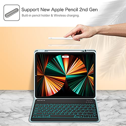 Fintie Keyboard Case for iPad Pro 12.9" 5th Generation 2021 & 4th/3rd