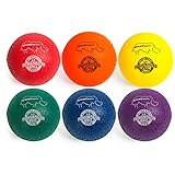 Champion Sports RSPGSET Playground Ball Set, Six Large 8.5 Inch Rhino Skin Soft Inflatable Balls