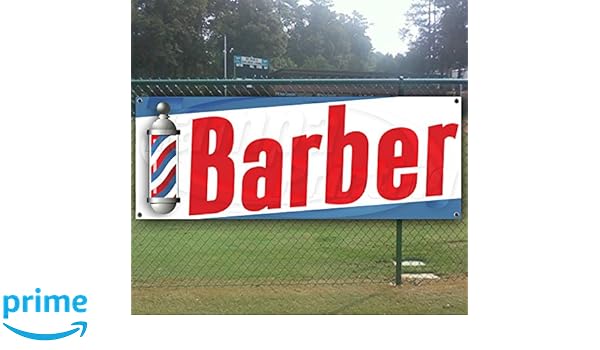 Amazon Com Barber 13 Oz Heavy Duty Vinyl Banner With Grommets