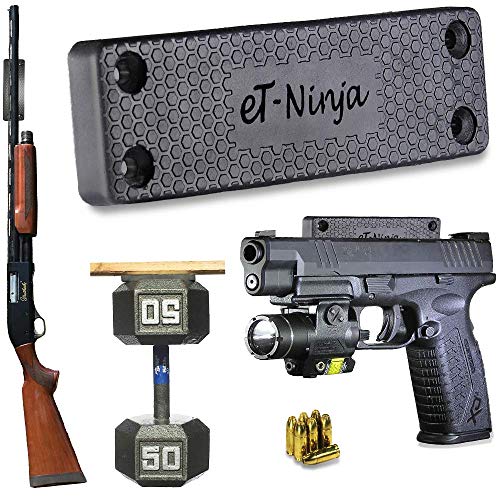 Magnetic Gun Mount Holster 53lb. - Gun Magnet Mount (1-Pack) - Discreet Tactical Concealed Carry Handgun Holder For Car Truck Under Desk Bedside Wall w/ Anti Scratch Rubber Coating