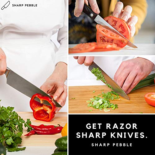 Sharp Pebble Knife Sharpening Stones Kit Grits 400/1000/6000 Extra