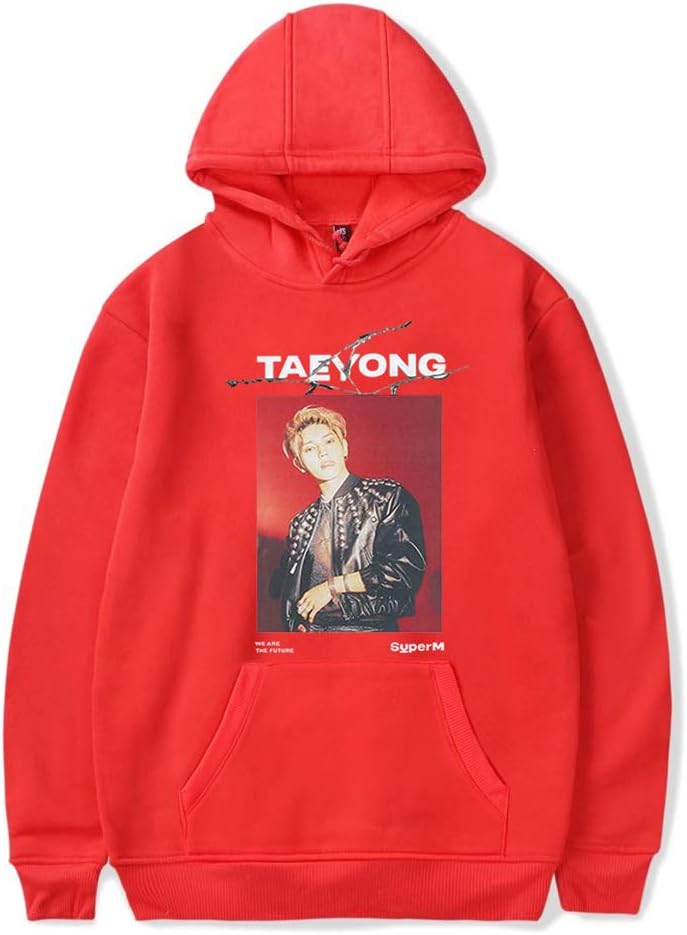 Kpop SUPERM Printed Men Womens Pullover Coat Hoodie Sweater
