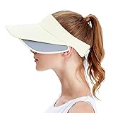 Kenmont Sports Visor Women's Running/Golf Cap Outdoor Anti- UV Topless Sun Hat