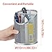 bonsaii 2-Pack Round Steel Mesh Pen Pencil Desk Holder Organizer 3 Compartments,Sliver(W6808)