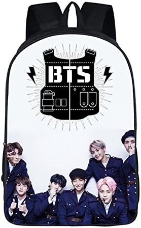 New Kpop BTS Printing School Backpack Bangtan Boys Backpack Nice Gift for BTS Fans By Bestomrogh (Color 11)