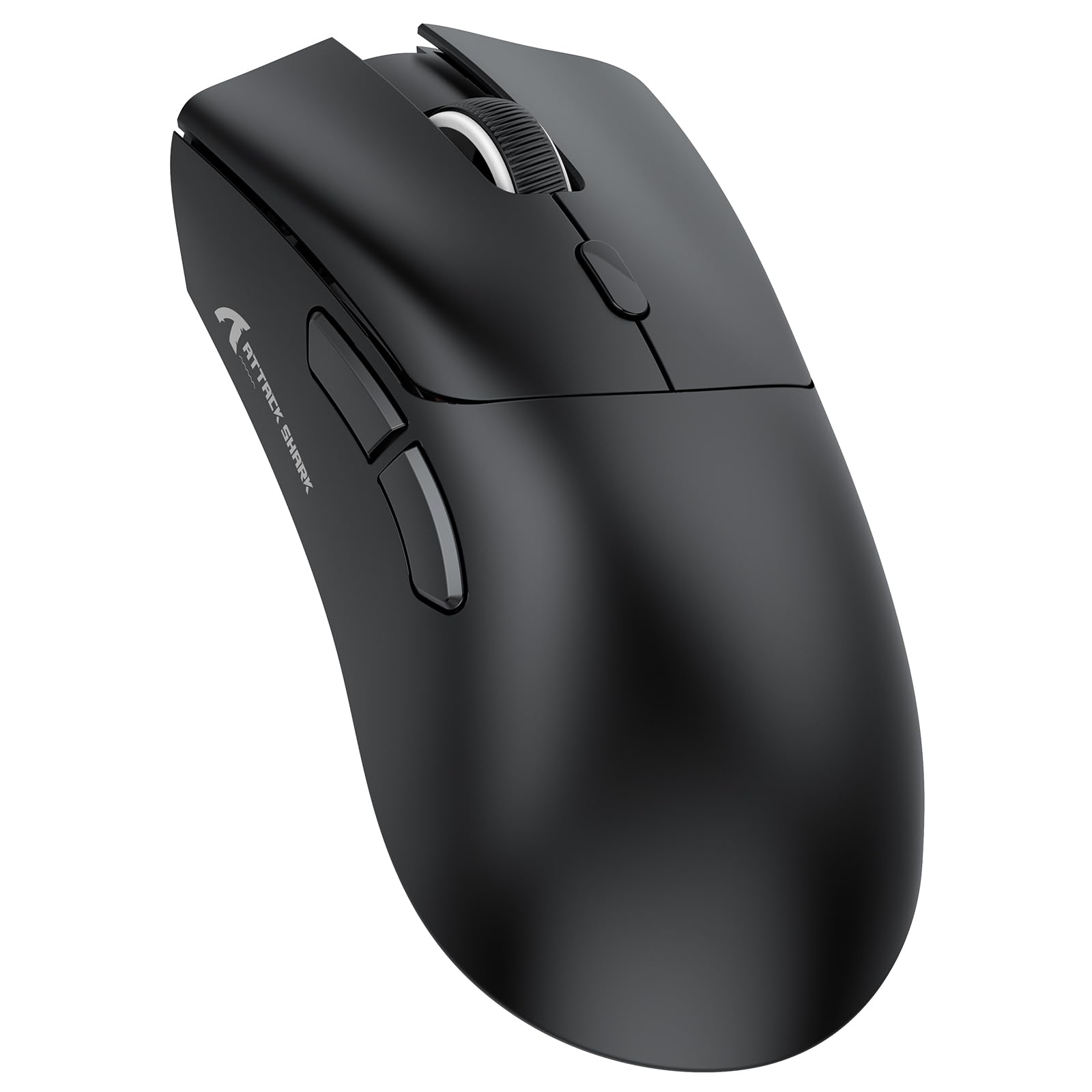 ATTACK SHARK R1 Wireless Gaming Mouse, 59g Lightweight Tri-mode BT5.2/2.4GHz/Wired Computer Mice, PixArt PAW3311 18K DPI Optical Sensor, Programmable Buttons, Long Battery Life Mouse for PC/Mac(Black)