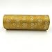 ASIBT 6 Inch x 10 Yards Vintage Dot Shape Lace Roll Netting Fabric Tulle Roll for Tutu Skirt Table Runner Chair Sash DIY Wedding Party Art Decor (Y11 Gold)