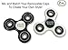 Fidget Spinners Prime (Two Pack) Stress Reducing EDC Tri Spinning Hand Fidget Toys for Kids and Adults with Anxiety 3 - 5 Minute Spin Times Non 3D Printed (Black / White)