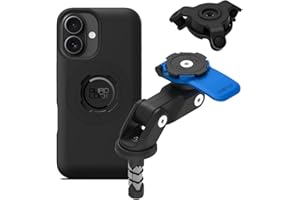 Quad Lock Fork Stem Motorcycle Phone Mount (V2) with MAG Phone Case and Vibration Dampener for iPhone 16