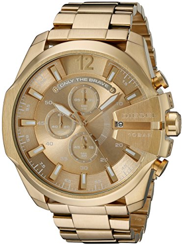 Diesel Men's DZ4360 Mega Chief Gold Watch