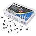 Glarks 510Pcs M3 M4 M5 Alloy Steel Button Head Socket Cap Bolts Screws with Nuts Assortment Kit, Black Oxide Finish(Button Head)