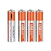 Rechargeable Batteries Aaa Usb Port Lithium, 1.5V Remote Batteries Rechargeable, 4-Pack, 1 Hour Quick Charged to Powerbank, Socket, Car