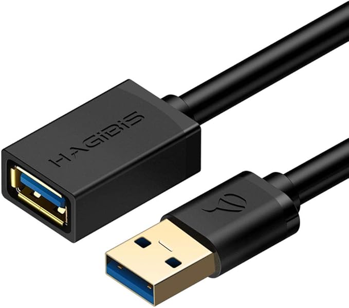 Hagibis USB Extension Cable USB 3.0 High Speed Extender Cord Male to