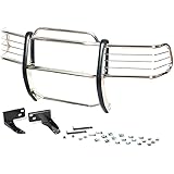 Hunter Premium Truck Accessories Stainless Steel Grille Guard Compatible for 1998-2004 Chevy S-10 / Blazer S/Sonoma / 1998-20
