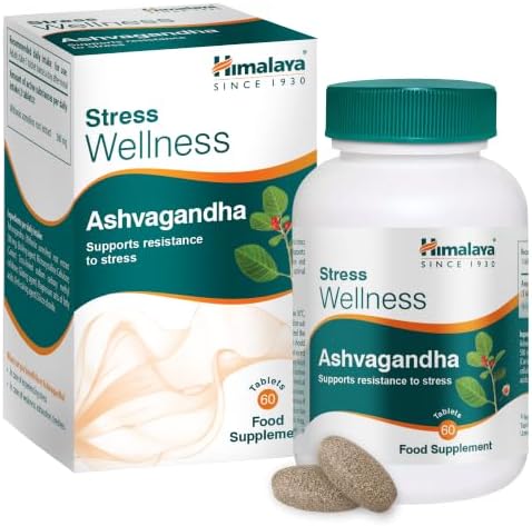 Extrato de Raiz de Ashwagandha Stress Wellness 500mg, 60 comprimidos (30 dias) – Suplemento Alimentar Adaptogénico para Stress, Energia e Relaxamento – Fórmula Herbal Ayurvédica Vegan
