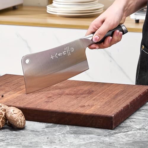 SHI BA ZI ZUO Steak Knife Chef Knife (Silver-SL2136-A)