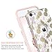 BENTOBEN iPod Touch 5 Case,iPod Touch 6 Case,Hybrid Solid PC Back Cover Soft TPU Bumper Cute Pineapple Pattern Shockproof Heavy Duty Protective Case Cover for iPod Touch 5th/6th Generation,White/Gold