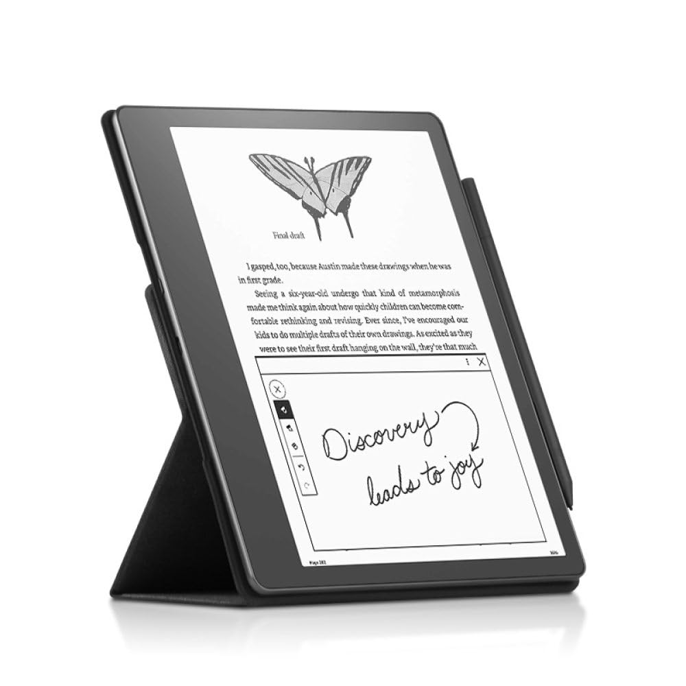 Protective Case Suitable for Kindle Scribe E-Book 10.2 Inch Reader Ultra-Thin Protective Case Foldable Vertical Protective Case,Grey