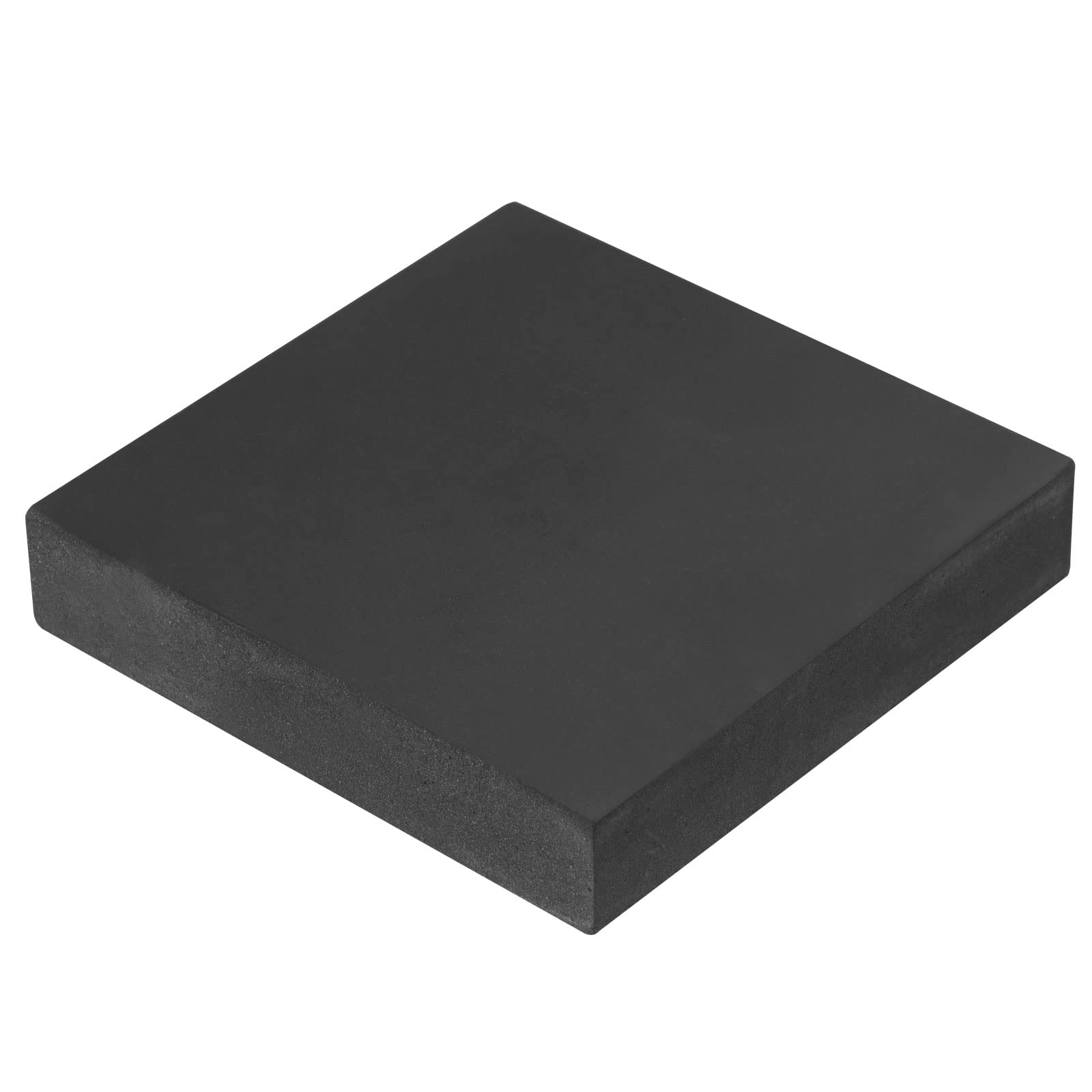 PATIKIL Rubber Bench Block 4"x4"x0.8", Square Stamping Base for Jewelers Hammering, Shaping, Chasing, Flattening Metals, Black