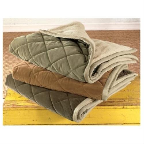 Large Quilted Blanket in Coffee Amazon.co.uk Kitchen & Home