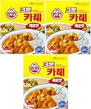 Ottogi 3 Minute Curry Spicy Flavor, Product of Korea 6.7 Oz Each: 3 Packs