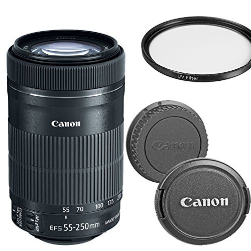 Canon EF-S 55-250mm F/4-5.6 IS STM Telephoto Zoom Lens For Canon DSLR Cameras (Certified Refurbished)