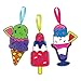 Baker Ross Ice Cream Stained Glass Decorations (Pack of 6) AW557, for Kids to Assemble and Display