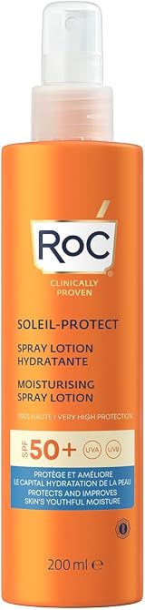 RoC Sun Cream Soleil-Protect SPF 50 Moisturising Spray Lotion 200 ml