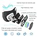Half Face Mouth Mask with Valve Filter,Electric Respirator for Air Purifying, Dust proof Masks Washable For Gardening, Travel, Sports Resist Dusts,Germs,Allergies,PM2.5,Pollution,Ash,Pollen (Black)