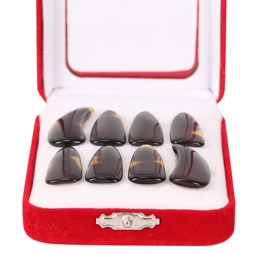 MILISTEN False Nails False Nails Bass Picks Guitar Accesories 1 Set Guzheng Practice Nail Picks Guzheng Playing Nail Covers Finger Picks Kids Guitar Picks Ukulele Pick Fake Nails Fake Nails