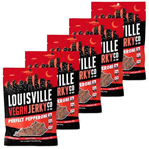 Louisville Vegan Jerky Perfect Pepperoni, Vegetarian & VeganFriendly