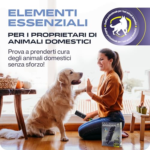 PETPROVED Electric Dog Nail File for Dogs / Dogs / Nail Clippers / Nail Files / Silent Dog Nail Cutters / Large Size / Medium / Small with 2 LED Lights / Nail Cutters / Dogs / Cats