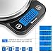Digital Kitchen Food Scale Electronic Weight Scale for Dieting with Upgraded Blue Backlit Display-Batteries Included
