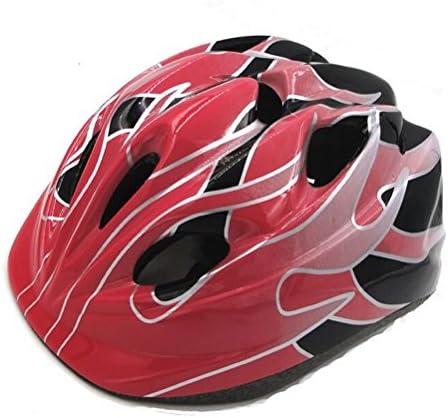 12 Air Vents Kids Bike Helmet for Boys Girls Cycling Skating Mountain Climbing-black-red