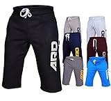 Mens Cotton Fleece Shorts Jogging Casual Home Wear MMA Boxing(S-2XL)