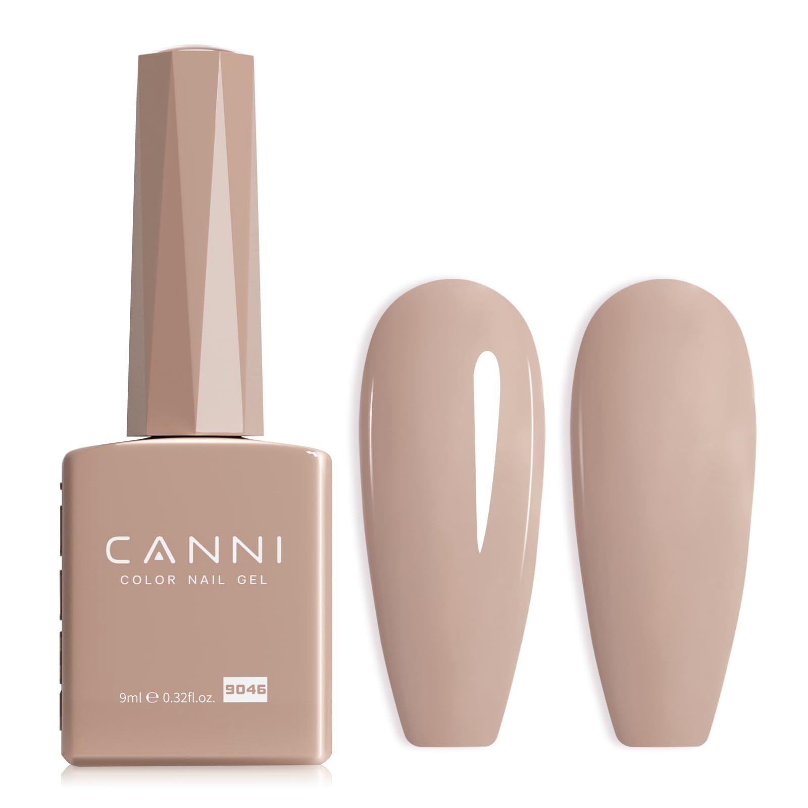 Photo 1 of CANNI Nude Gel Nail Polish, 1Pcs Light BroWn Gel Polish Grey Color High Gloss Soak Off U V French Nail Manicure Salon DIY