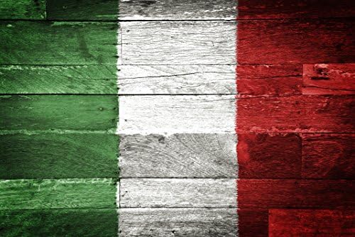 Italy Italian Disressed Flag full color window decal sticker