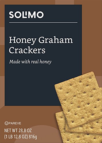 Amazon Brand - Solimo Honey Graham Crackers with Real Honey, 28.8 Ounce