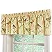 Collections Etc Springtime Birds and Blooms Rod Pocket Window Valance, Green