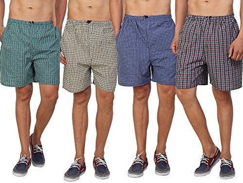 PSK Men's Cotton Boxer - Pack of 4
