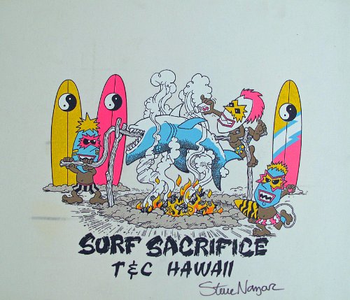 T&C Surf Designs Surf Sacrifice Proof Print Signed by Steve Nazar
