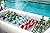 Sorbus Inflatable Serving Bar & food umbrella mesh cover Screen Tent set for Food and Beverages, Perfect for BBQ, Picnic Pool Outdoor Party Supplies, Buffet Luau Cooler
