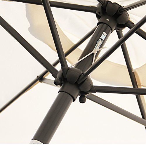 2 Blissun+Patio+Umbrella+Button+Crank