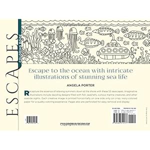 ESCAPES By the Sea (Adult Coloring)