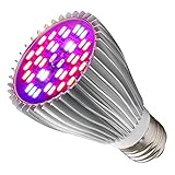 30W LED Grow Light Bulb for Indoor Plants, Grow Bulbs Full Spectrum Grow Lights for Growing Plants Lamp, Vegetables and Flowers, Plant Growing Lights Bulbs for Hydroponics Greenhouses Gardening
