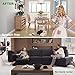 Furniture Felt Pads 168 Pieces Felt Furniture Pads Felt Pads Self Adhesive 5mm Thick Anti Scratch Two Colors Brown and Beige Felt for Furniture Protector for Wood Hardwood Floor with 30 Rubber Bumpers