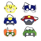 Costume Hero Party Generic Robots Favors Dress Up Masks Birthday Pretend Costumes Set of 6