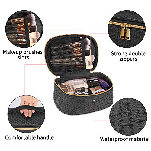 Makeup Bag 3 Pcs Waterproof Cosmetic Bag Set Portable Travel Cosmetic Bag Multifunction Organizer Storage Bag Weave… - Image 2