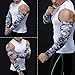 SHINYMOD Arm Sleeves UV Protection Sleeves for Men Women Youth Arm Warmers Compression Sports Sleeves Cycling Golf Basketball Driving Fishing Tattoo Covers Elbow Sleeves 1 Pairs - (3D Printed, XL)